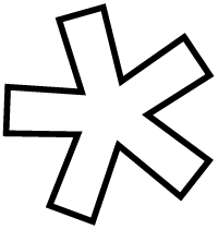 Stern Kontur schwarz 